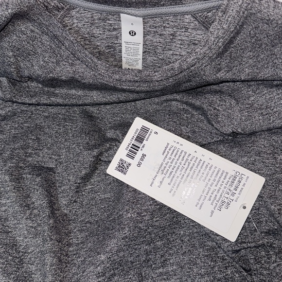 Lululemon License to Train Classic-Fit T-Shirt *NWT 6/Heathered Black - Picture 5 of 5